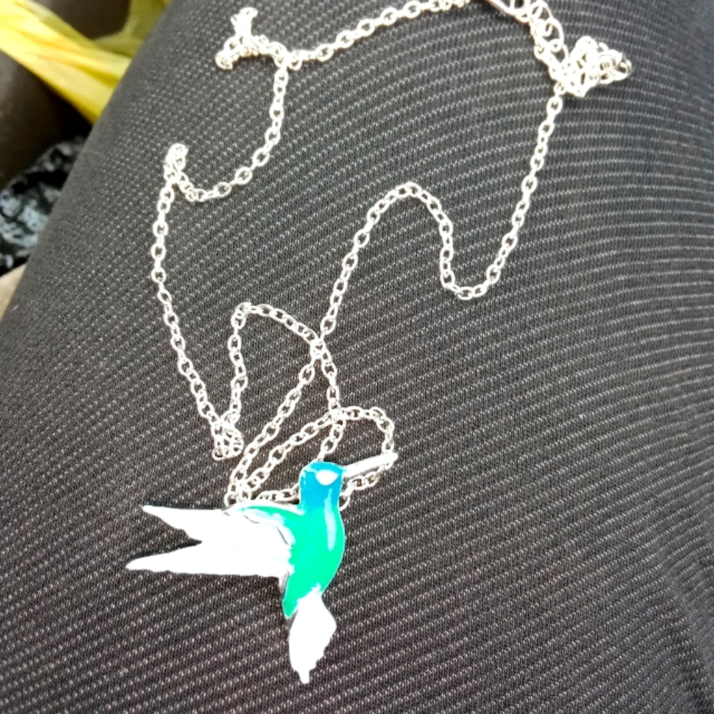 Hummingbird necklace